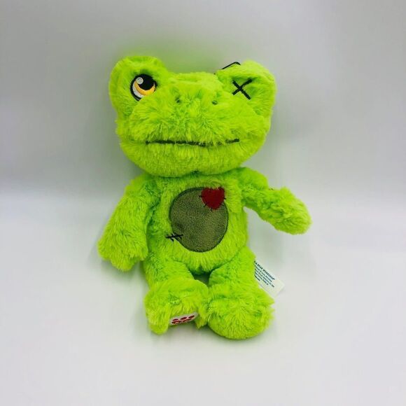Brand New Bear A Bear Zombie Green Frog Plush 10” 2022 BAB‎ Halloween - Picture 3 of 5